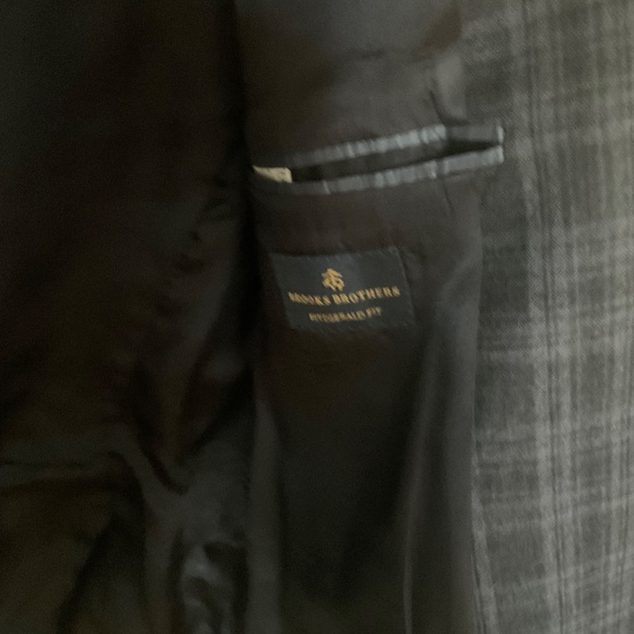 Men’s Brooks brothers Fitzgerald fit 40s navy plaid blazer - Picture 3 of 5